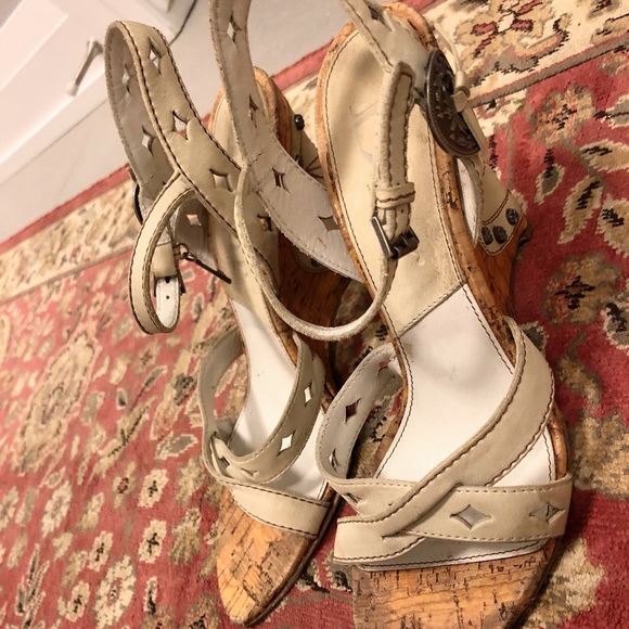 Authentic Dior Gaucho Vintage Cork Wedges – Size 37 (Good Condition) - Picture 7 of 11